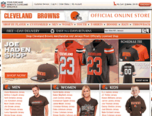 Tablet Screenshot of nflbrownsofficial.com